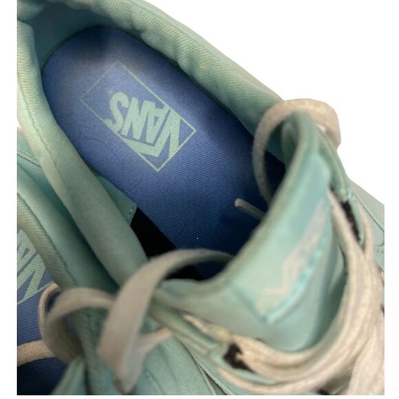 Vans Lace Up Sneaker Shoes Tiffany Blue Size 8 - Picture 4 of 7